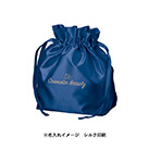 サテンフリルポーチ巾着（SNS-0300636）単色名入れイメージ