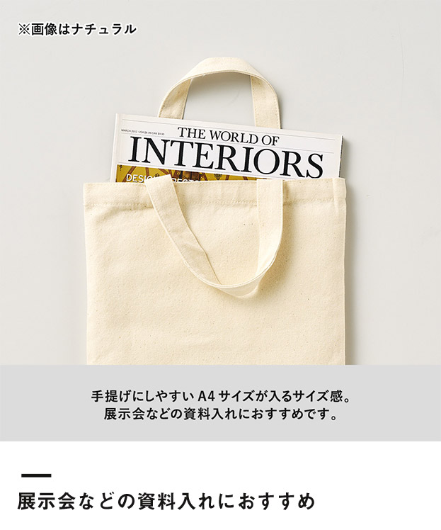 ライトキャンバスフラットバッグ（M）（SNS-0300727）展示会などの資料入れにおすすめ