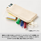 フェアトレードコットンスリムスクエアポーチ(M)（SNS-0300742）絶妙なマチ幅で中身もしっかり入る