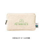フェアトレードコットンスリムスクエアポーチ(M)（SNS-0300742）単色名入れイメージ