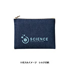 デニムフラットポーチ(M)（SNS-0300745）単色名入れイメージ