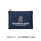 デニムフラットポーチ(M)（SNS-0300745）カラー名入れイメージ