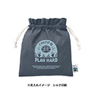 フェアトレードコットンフリル巾着(M)（SNS-0300746）単色名入れイメージ
