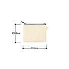 カラーファスナーキャンバスフラットポーチ（SS）（SNS-0300860）サイズについて