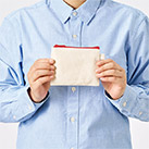 カラーファスナーキャンバスフラットポーチ（SS）（SNS-0300860）サイズイメージ