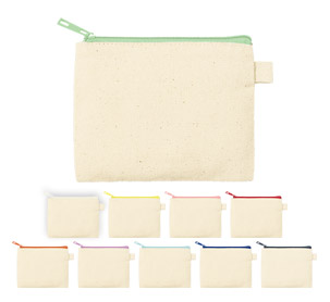 カラーファスナーキャンバスフラットポーチ（SS）