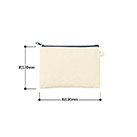 カラーファスナーキャンバスフラットポーチ（S）（SNS-0300861）サイズについて