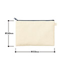 カラーファスナーキャンバスフラットポーチ（M）（SNS-0300862）サイズについて