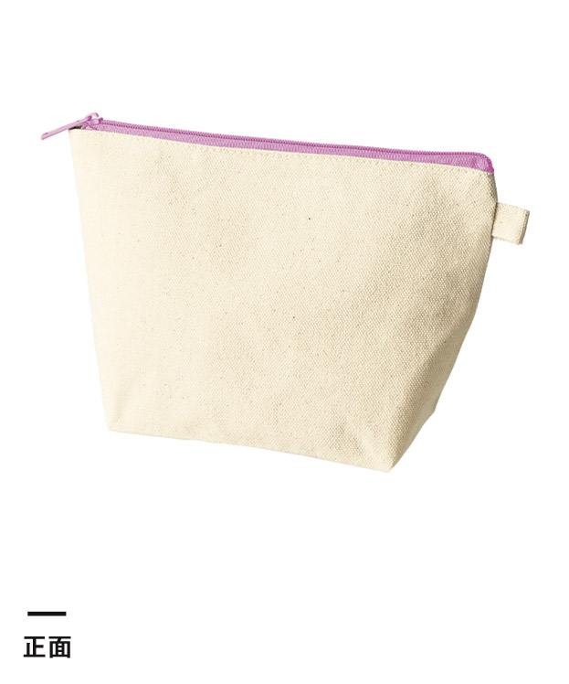カラーファスナーキャンバスデイリーポーチ（SNS-0300863）正面