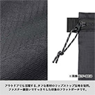 リップストップフラットポーチ（S）（SNS-0300867）タフな素材のリップストップ生地を使用