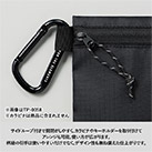 リップストップフラットポーチ（S）（SNS-0300867）サイドループ付きで開閉がしやすくアレンジ可能