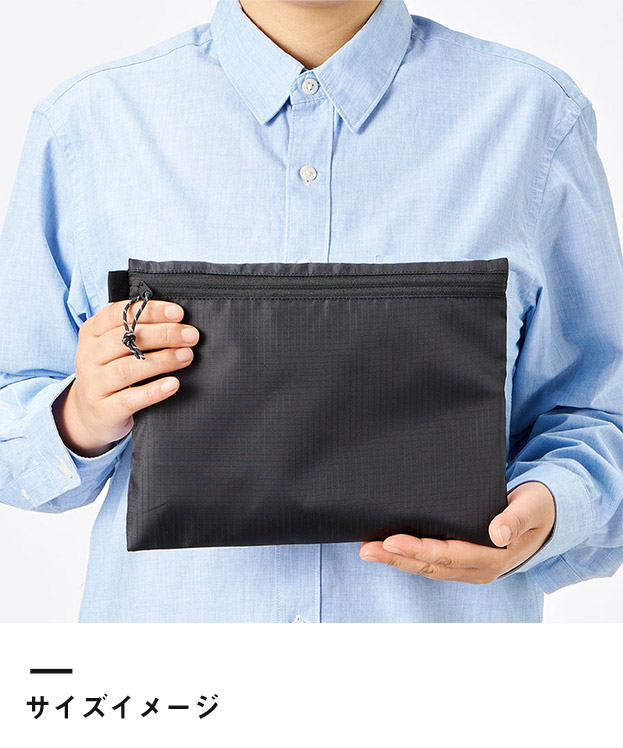 リップストップフラットポーチ（M）（SNS-0300868）サイズイメージ