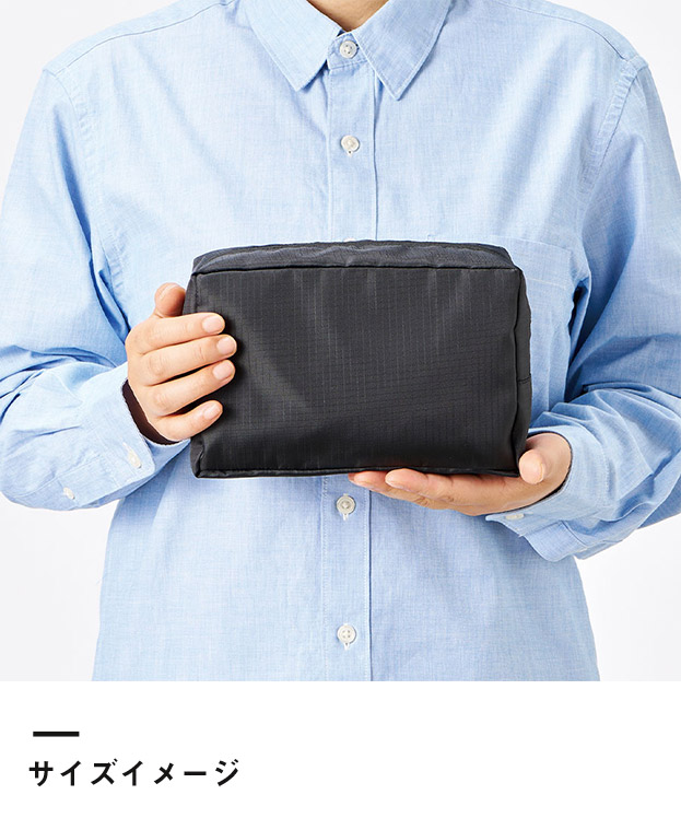 リップストップスクエアポーチ（L）（SNS-0300870）サイズイメージ