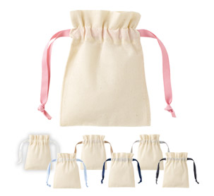 コットンカラーリボン巾着（SS）