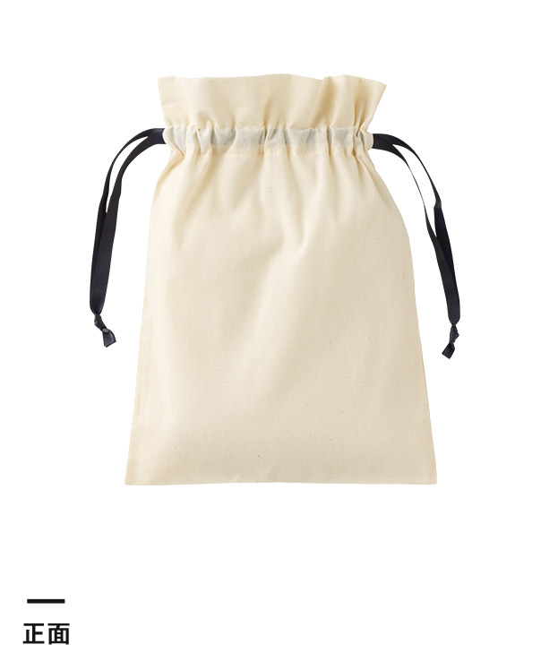 コットンカラーリボン巾着（M）（SNS-0300874）正面