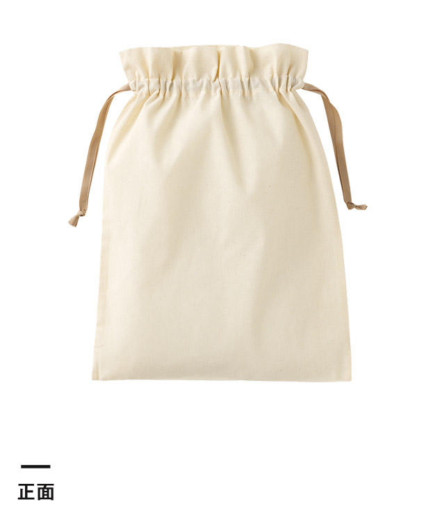 コットンカラーリボン巾着（L）（SNS-0300875）正面