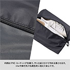 コンパクトになるシューズケース（SNS-0300882）内側はPVCコーティング仕様