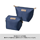 クーラーランチポーチ（SNS-0300884）横のホックを留めると形状チェンジします