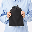 スウェード風巾着（M）（SNS-0300886）サイズイメージ