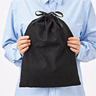 スウェード風巾着（L）（SNS-0300887）サイズイメージ