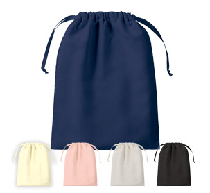 スウェード風巾着（L）