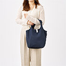 クルリト セルフレジで使いやすいコンパクトクーラーミニマルシェバッグ（SNS-0300891）サイズイメージ