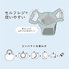 クルリト セルフレジで使いやすいコンパクトクーラーミニマルシェバッグ（SNS-0300891）コンパクトな畳み方