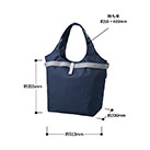 クルリト セルフレジで使いやすいコンパクトクーラーマルシェバッグ（SNS-0300892）サイズについて