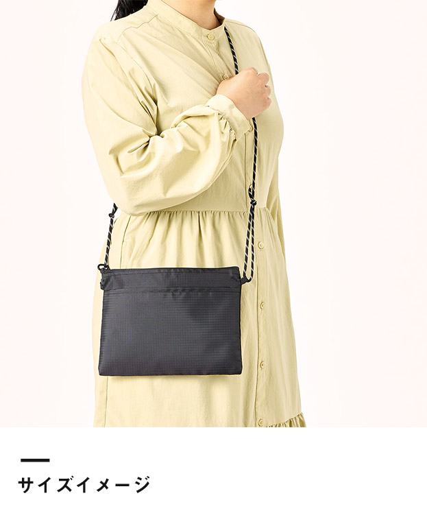 リップストップポケットサコッシュ（SNS-0300895）サイズイメージ