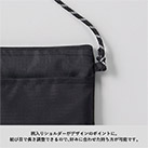 リップストップポケットサコッシュ（SNS-0300895）柄入りショルダーがデザインのポイントに