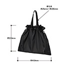 リップストップ巾着バッグ（SNS-0300896）サイズについて