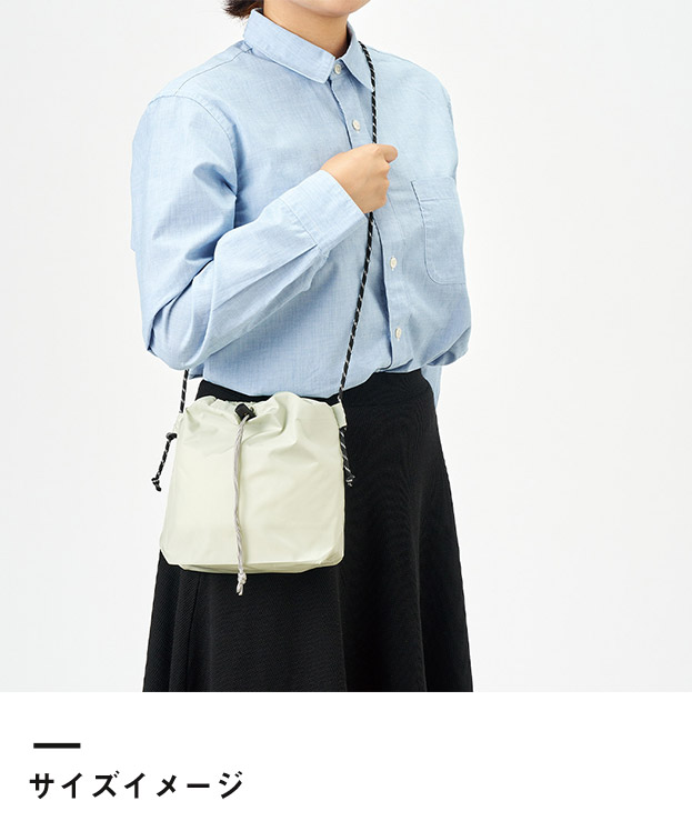 ファインライトポリ巾着ショルダー（SNS-0300907）サイズイメージ