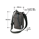 MOTTERUクーラーボトルホルダーサコッシュ（SNS-0300911）サイズについて