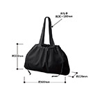 レインカバーにもなる撥水バッグ（SNS-0300940）サイズについて