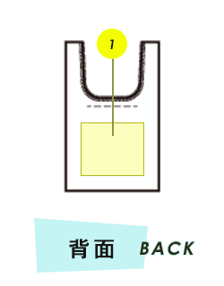バッグ背面プリント範囲