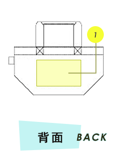 トートバッグ背面プリント範囲