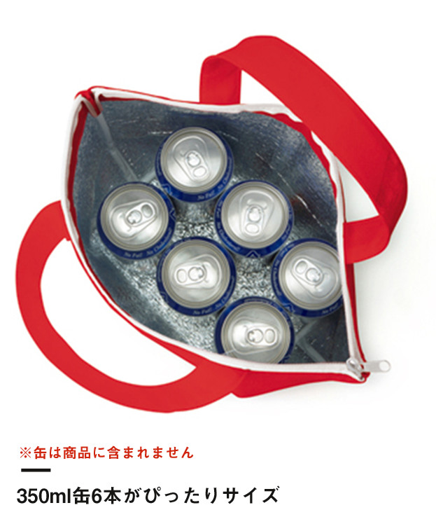 不織布保冷トート（TR-0637）350ml缶6本がぴったりサイズ