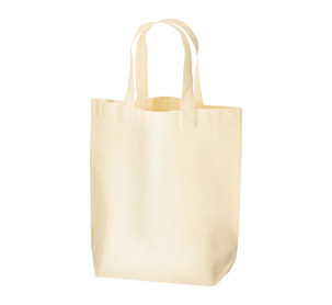 厚手コットンマチ付トート(M)
