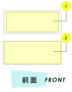 タオル前面プリント範囲