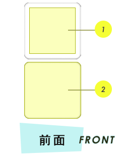 タオル前面プリント範囲