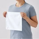 プリントしやすいコットンシャーリングハンドタオル（厚手）　ホワイト（SNS-0301074）サイズイメージ