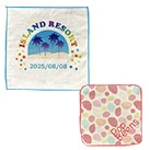 顔料プリント　国産綿100%ミニハンカチ ※名入れ専用商品（SNS-3100001）正面