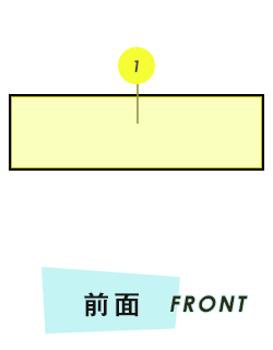 タオル 前面プリント範囲