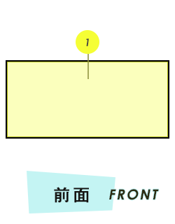 タオル 前面プリント範囲