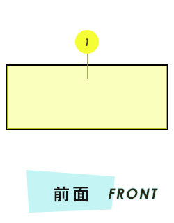 タオル 前面プリント範囲
