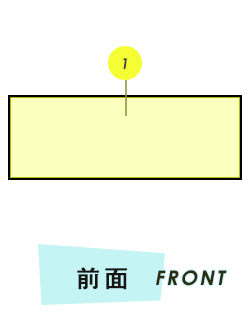 タオル 前面プリント範囲