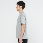 5.0オンス　ベーシックTシャツ（00086-DMT）着用イメージ（杢グレー/Lサイズ）・側面