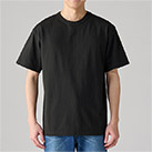 5.9オンス オープンエンドTシャツ（00087-OET）着用イメージ（ブラック／Lサイズ）正面