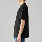 5.9オンス オープンエンドTシャツ（00087-OET）着用イメージ（ブラック／Lサイズ）側面