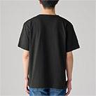 5.9オンス オープンエンドTシャツ（00087-OET）着用イメージ（ブラック／Lサイズ）背面